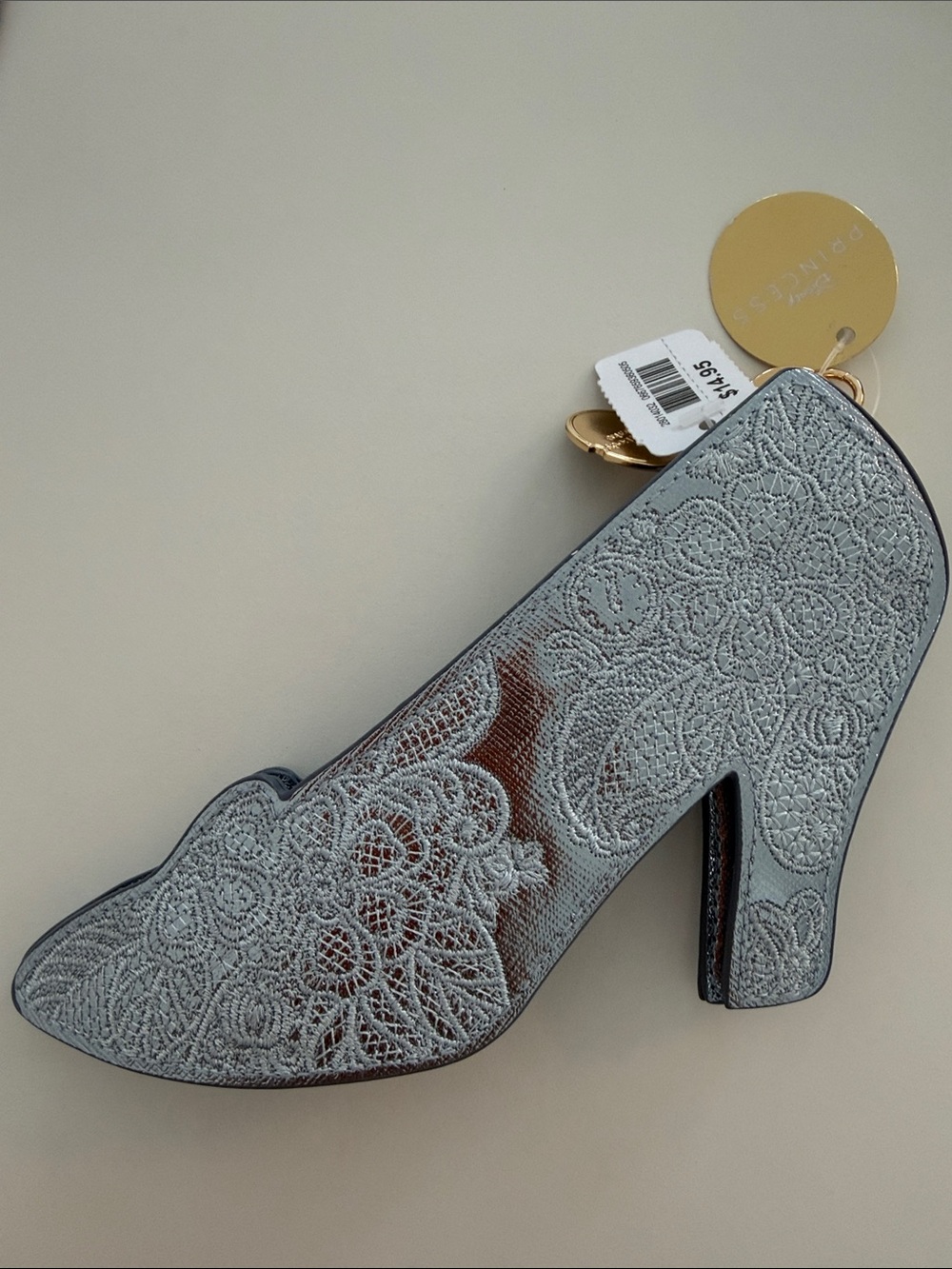 Bath & Body Works Silver Lace Heel Keychain
